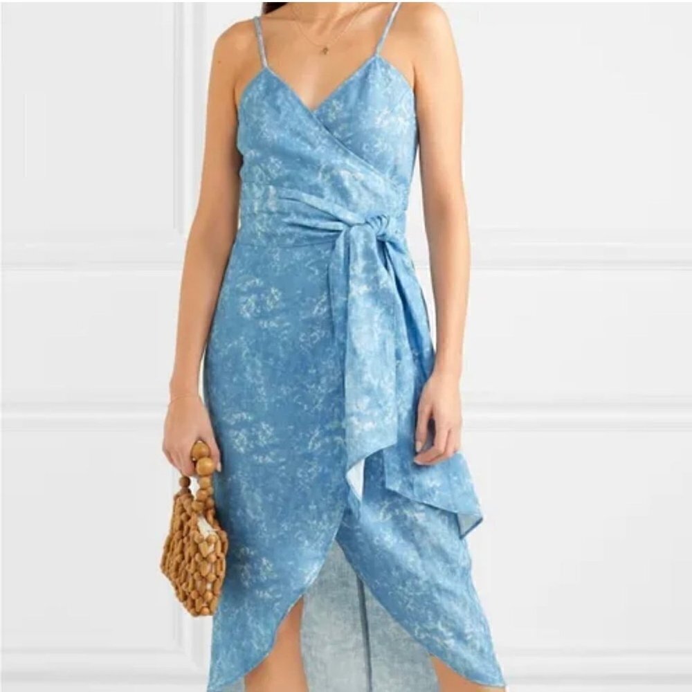 Reformation Court linen wrap dress - Picture 10 of 10